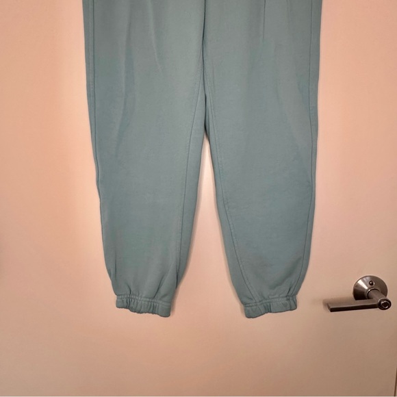 Everlane Small Light Blue Track Joggers Sweatpants Pockets Drawstring Comfy - Picture 8 of 13